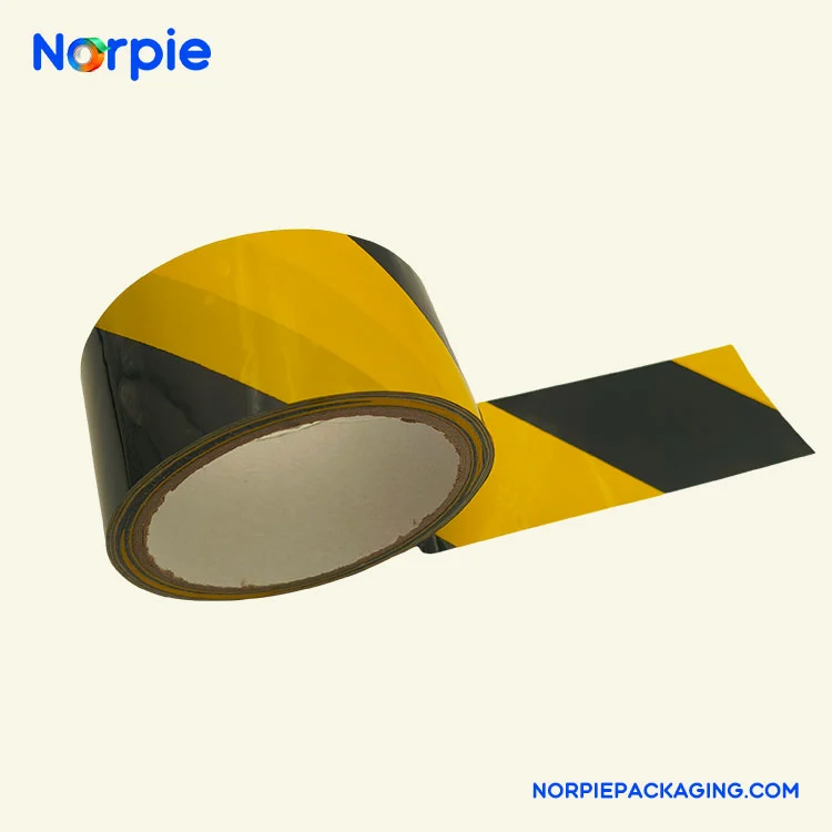 Black Yellow Warning Tape